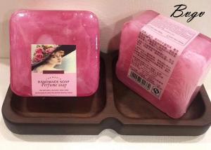 Quality Sakura Flower Extract Luffa Scrub Soap Essential Oil Exfoliating Scrub Soap wholesale