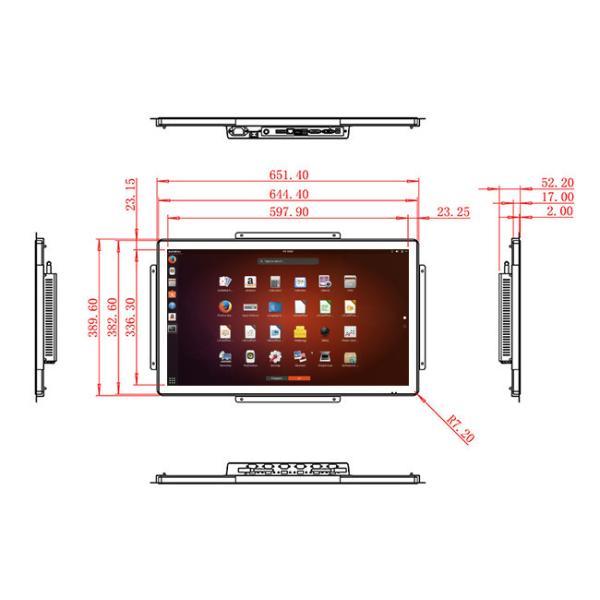 27-Inch Linux Control Platform for Healthcare Equipment, Industrial Automation Panels, Smart Home Interfaces, and Corporate Dashboards