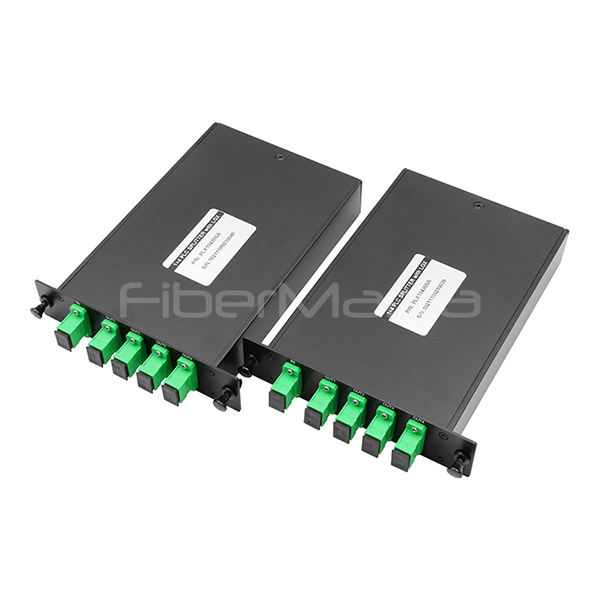 Compact LGX Box PLC Splitter 1x4 For FTTH Passive Optical Network