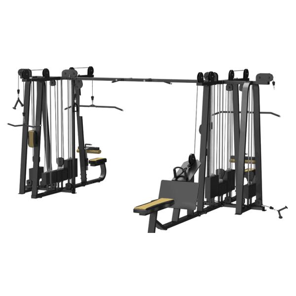Commercial Gym Equipment Adjustable Pulley 4-Station Strength Training Cable Crossover