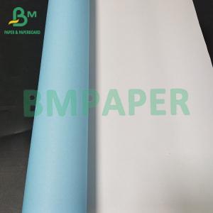 Quality 36” 24”  Wood Pulp Copy Paper Single Side Blue Engineering Bond Paper 80g wholesale