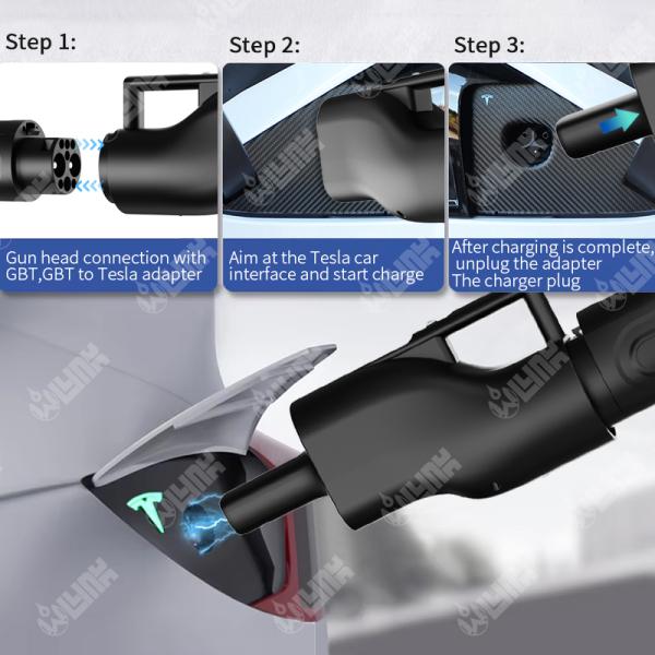 Olink New Energy Vehicles OEM NACS Charger GBT EV Adapter Charging Station to Tesla Car Tesla to GBT Adapter