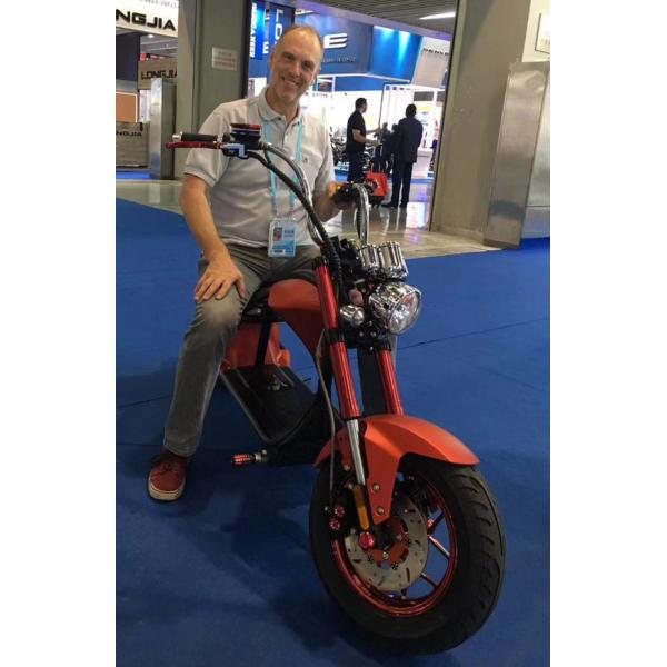 Fat Tire Harley Citycoco Electric Scooter 2000w 2 Wheel Long Range