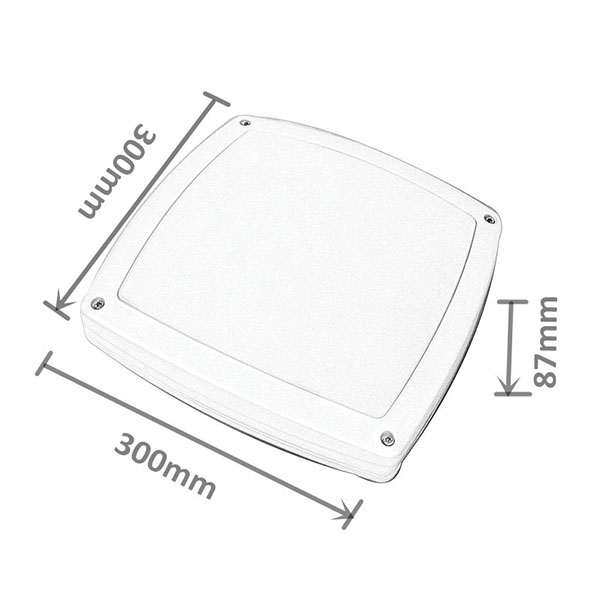 Chargeable LED External Bulkhead Light With Aluminum Housing PC Cover