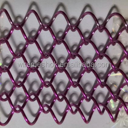 Sample Customization Black Color Metal Curtain Net for Restaurant Lounge Partition Decorative Chain Link Fence Mesh