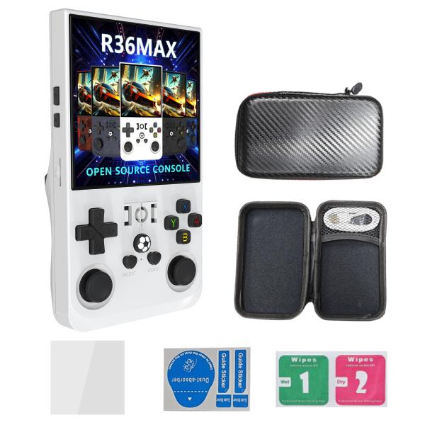 Cheap R36MAX Retro 64GB 128G Handheld Game Console Linux System 3.5 Inch IPS Screen for sale