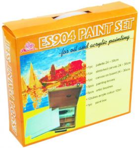 Quality 5pcs Painting Brushes Acrylic Art Set Drawing Kits For Beginners 12pcs Acrylic Colour 12ml wholesale