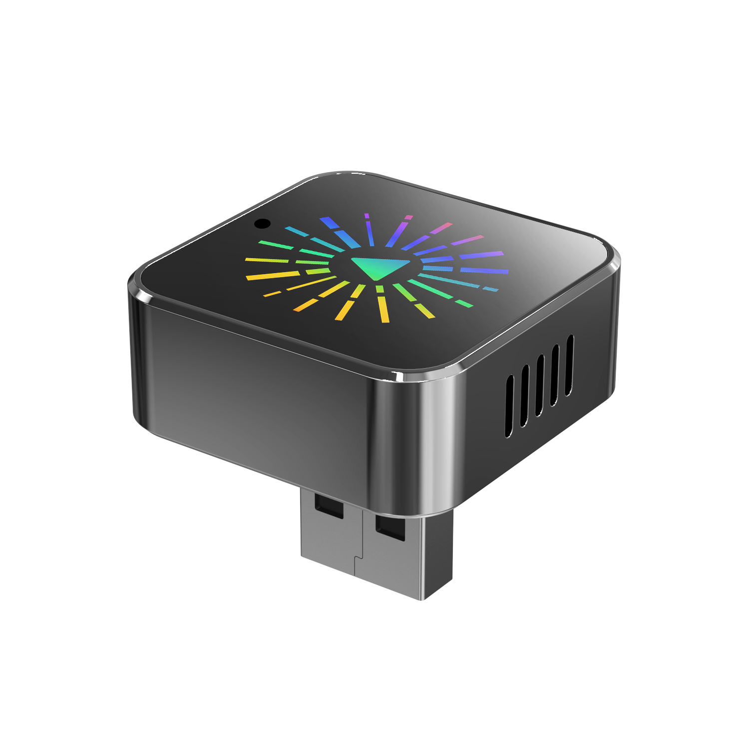 Colorful Acrylic Panel Latest 2-in-1 CarPlay Adapter Portable Wireless Carplay Android Auto Dongle google Maps Voice Control for Original Wired