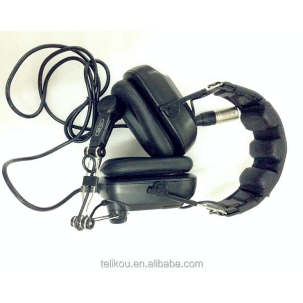 TELIKOU Professional Dual Ear Headband XLR-4 Noise Cancelling Intercom System Headphone