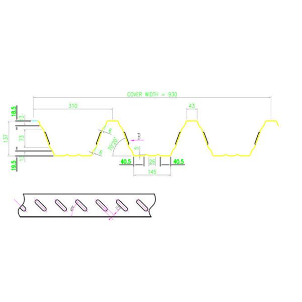 Blue Floor Tiles Manufacturing Machines Roll Forming Line For Bridge Deck Panel