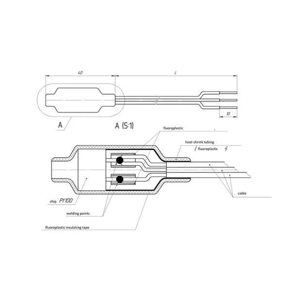 Medical Grade PT100 Temperature Sensor Probe High Sensitivity Monitor OEM