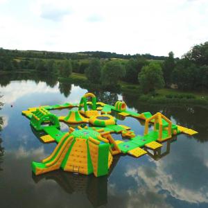 China Stable Inflatable Water Park  / Heat Resitance Blow Up Obstacle Course on sale