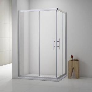 China 6 8 10mm Bathroom Shower Cabinets Frameless SS Hinge Swing Clear Glass Shower Door on sale
