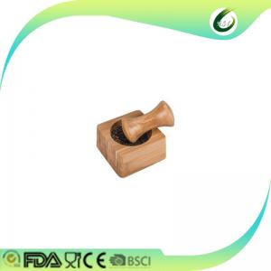 Quality Food Safe Mini Bamboo Mortar And Pestle Herb & Spice Tools For Garlic Pesting wholesale