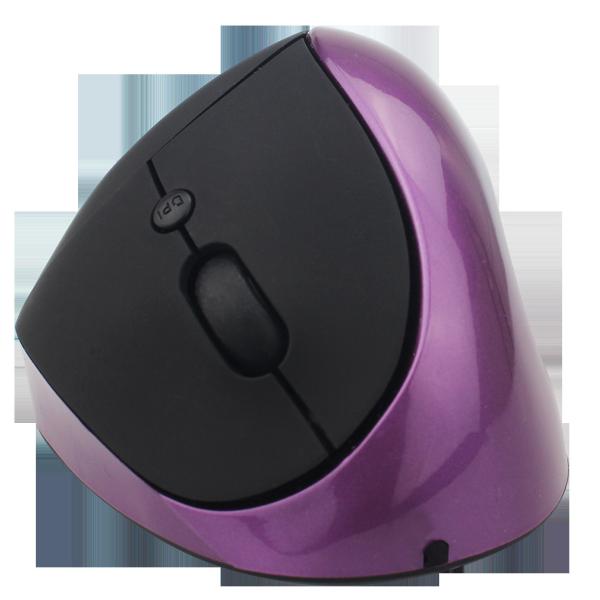 Customized Logo Vertical Wireless Mouse 800 / 1200 / 1600 DPI Adjustable