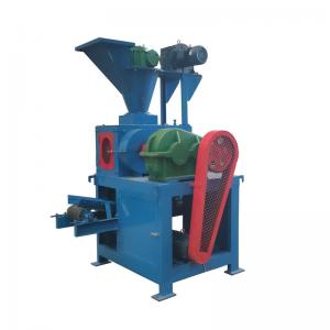 China Professional supplier 1-3tph coal charcoal dust double roller press briquetting machine on sale