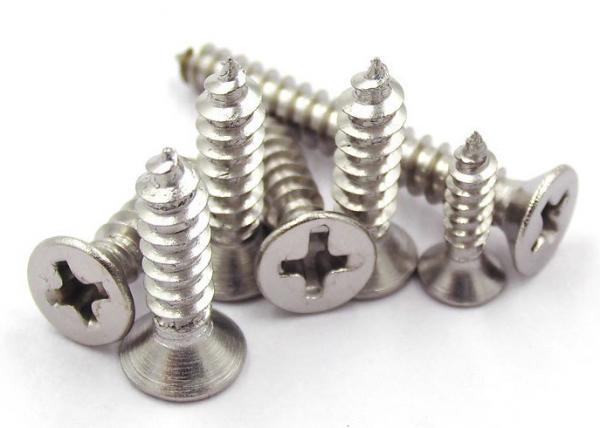 Cheap A2-70 Grade Stainless Steel Flat Head Self Tapping Screws Low Maintenance for sale