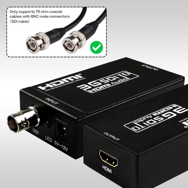 Professional SDI To HDMI Video Converter Stable Operation LN-S008