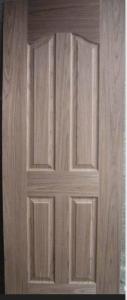 Quality Natural Wood Veneered Molded Door Skin , Low Carbon Rate Melamine Door Skin wholesale