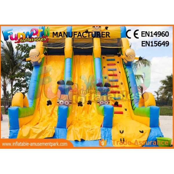 Amusement Park Giant Inflatable Water Slide For Adult / Pvc Spongebob Slide