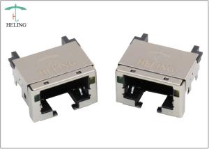 Quality Overhangs PCB RJ45 Low Profile Connector Right Angle With LED Indicator wholesale