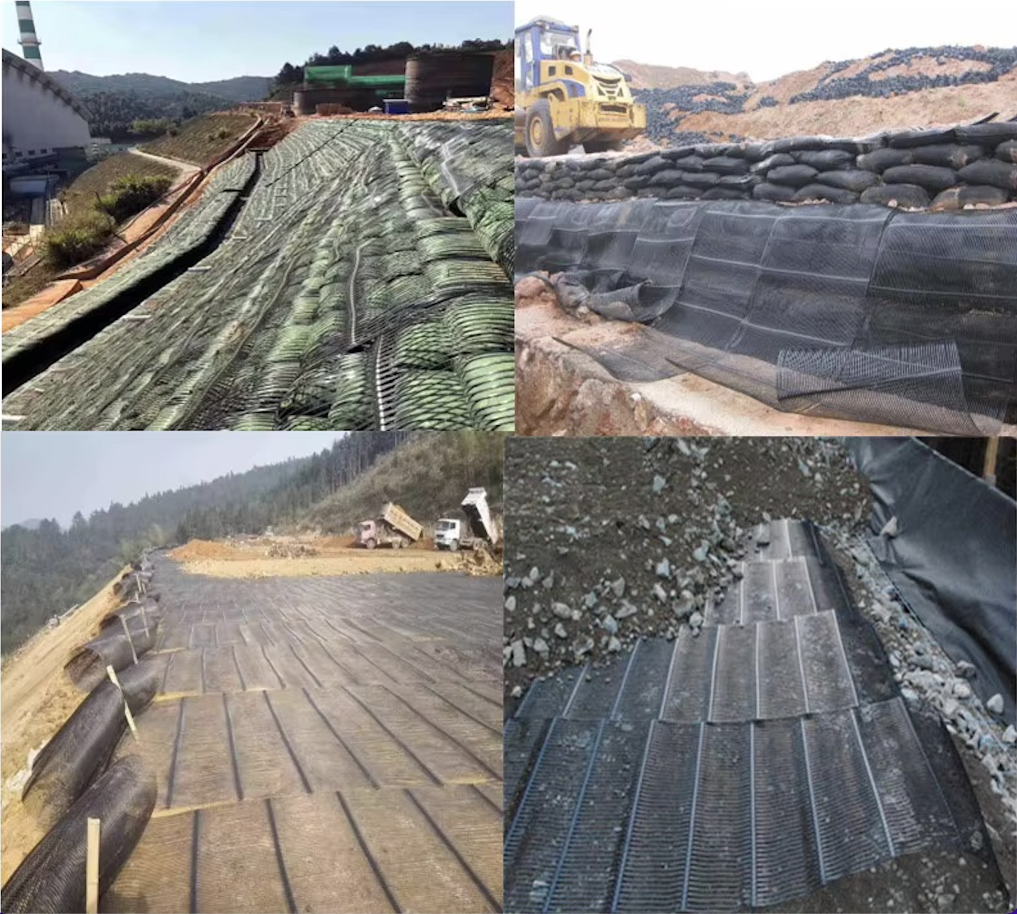 Civil Engineering 130KN/M Plastic Geogrid Uniaxial HDPE Grid Road Infrastructure Reinforcement Projects