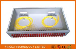 Quality 2U Rack Patch Panel Metal FC ST , 48 Ports Fiber Optic Patch Panel 19” ODF Fully Load wholesale