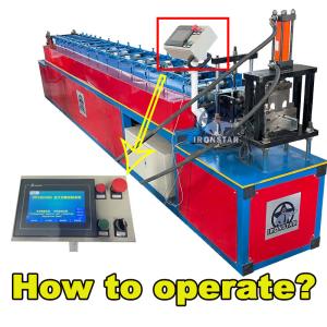 Quality PLC Control Roller Shutter Machine C Guide Rail Roll Forming Machine Easy Operate wholesale