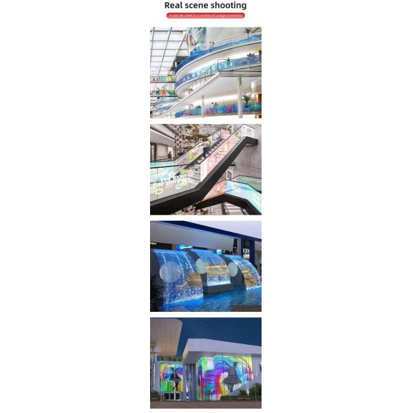Transparent Led Film Display on Window Flexible Transparent Video Wall