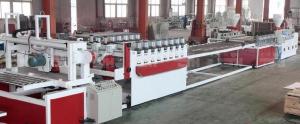 Quality Twin Conical Screw Wood Plastic Production Line For Crust Furniture Board wholesale