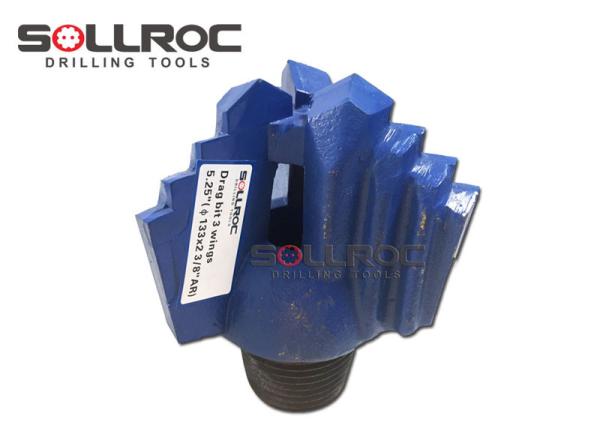 Cheap API Thread Three Wings Step Drag Drill Bits With Tungsten Carbides for sale