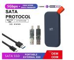 Portable External SSD Drive SATA 5gbps Ngff And Nvme Interface Customizable