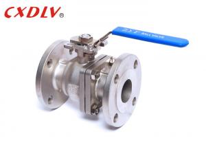 Quality Class 150LB CF8 Stainless Steel Flanged Ball Valve 2 Inch Operating By Handle wholesale