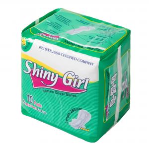 China Cotton Super Absorbent Women Sanitary Napkin 290mm Double Winged Dry Weave on sale