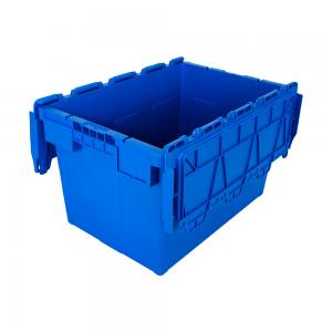 China Collapsible Stackable Foldable Plastic Container Box with Lid Loading Capacity of 30kg on sale