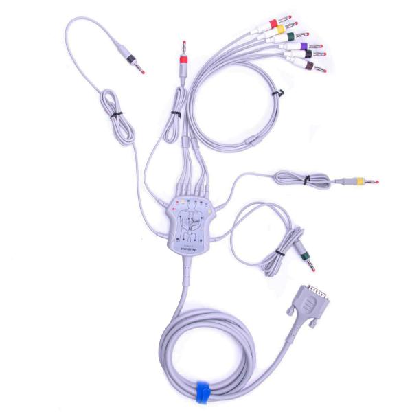 Original Mindray R12 Ecg Lead Cable 12 Lead Banana TPU EC6408 040-001642-00