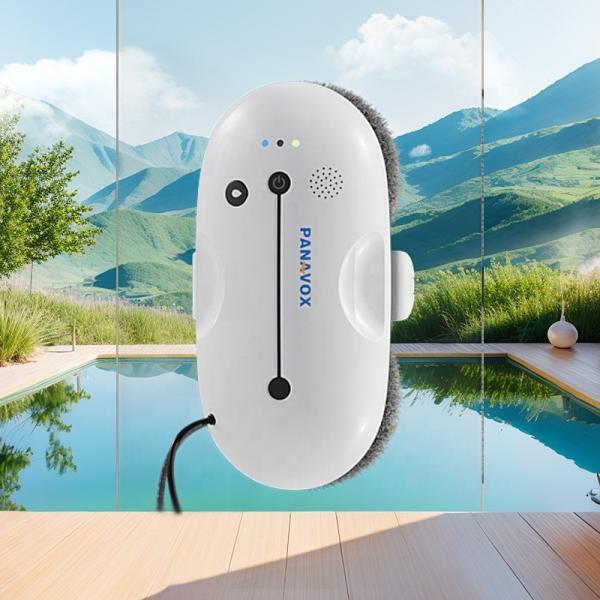 650mAh Smart Window Cleaning Robot Infrared Detection Anti Collision Slim Robot