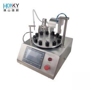 China 2ml Perfume Vial Sample Filling And Capping Machine With Ceramic Pump on sale