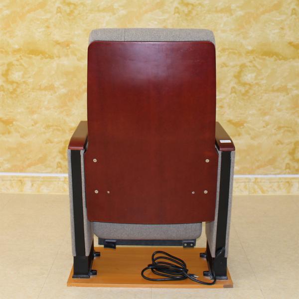 Rechargeable Folding Auditorium Seating , Practical ODM Cinema Chair With Cup Holder