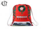 FIFA Morroco Waterproof Patterned Gym Bag , World Cup Yoga Nylon String Bag