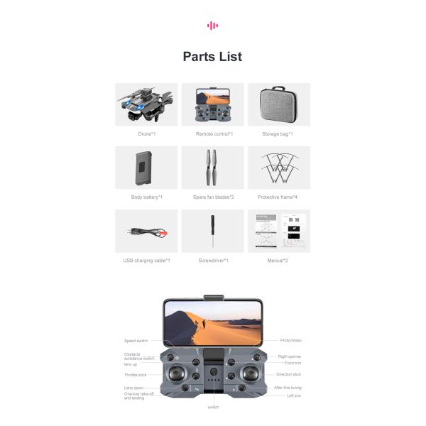 K8 Pro Drone With 4k Dual Camera Wifi Fpv Optical Flow Positioning Four-way Obstacle Avoidance Dron Rc Quadcopter