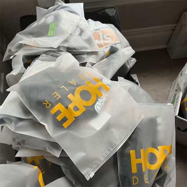 Frosted Packaging Bag,50PCS 5.5 * 7.9"Clear Plastic Poly Bags,3 Mil Reclosable Clear Ziplock Poly Bags