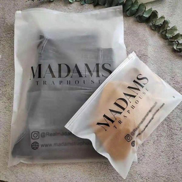 Frosted Packaging Bag,50PCS 5.5 * 7.9"Clear Plastic Poly Bags,3 Mil Reclosable Clear Ziplock Poly Bags