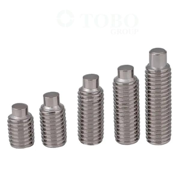 Cheap SS304 Hex Socket Set Screw M3 - M10 Hexagon Socket Lock Grub Screw With Dog Point DIN915 for sale