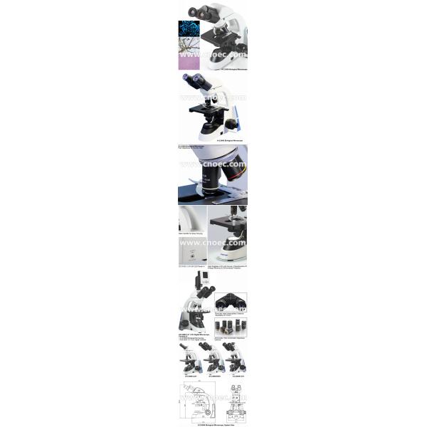 Compensation Binocular Optical Microscope LED Illumination Microscopes A12.0909