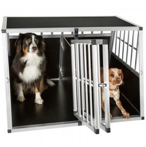 China Dog Cage Kennel Large Extra Large Aluminum Metal Pets Kennel Car Transport Crate  ZX104B on sale
