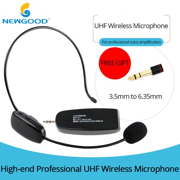 Cheap UHF Universal Digital Over the Head with Noise Cancelling Microphone and removable ear hook ,Headset And Handheld 2 In 1 for sale