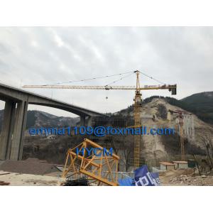 Quality New TC6513 Hammer Head Tower Crane with Jib 65m Tipe Load 1.3t Max.load 8t wholesale