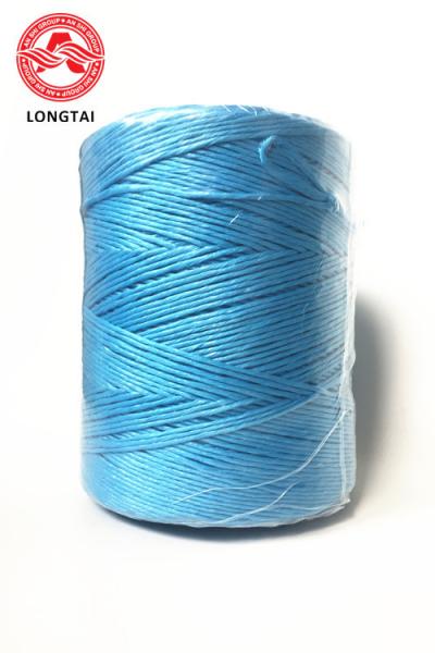 Cheap 100% Virgin Blue PP Twisted Hay Poly Baler Twine 1-3mm 25KD UV Treated for sale