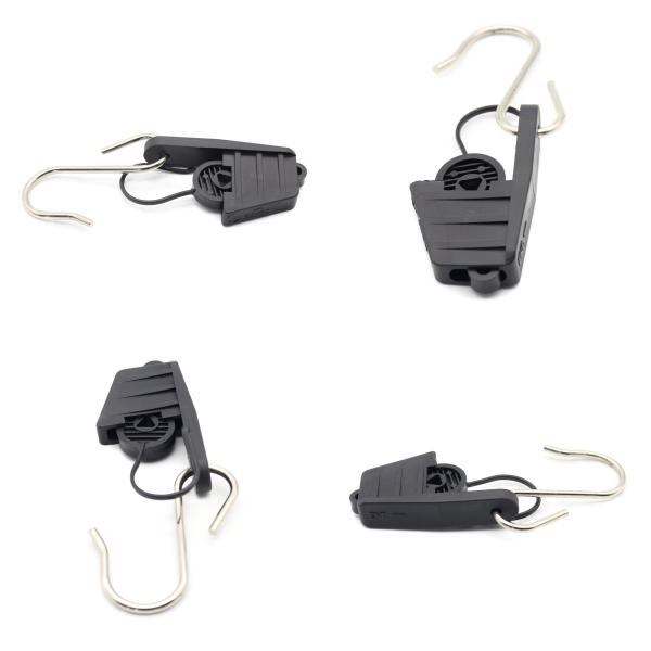 Nylon Conduit Box Material FTTH Adjustable Suspension Clamp for Optic Drop Cable